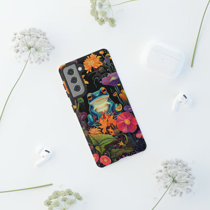 Floral Frogs Elegance Phone Case for Google Pixel, iPhone & Samsung Galaxy