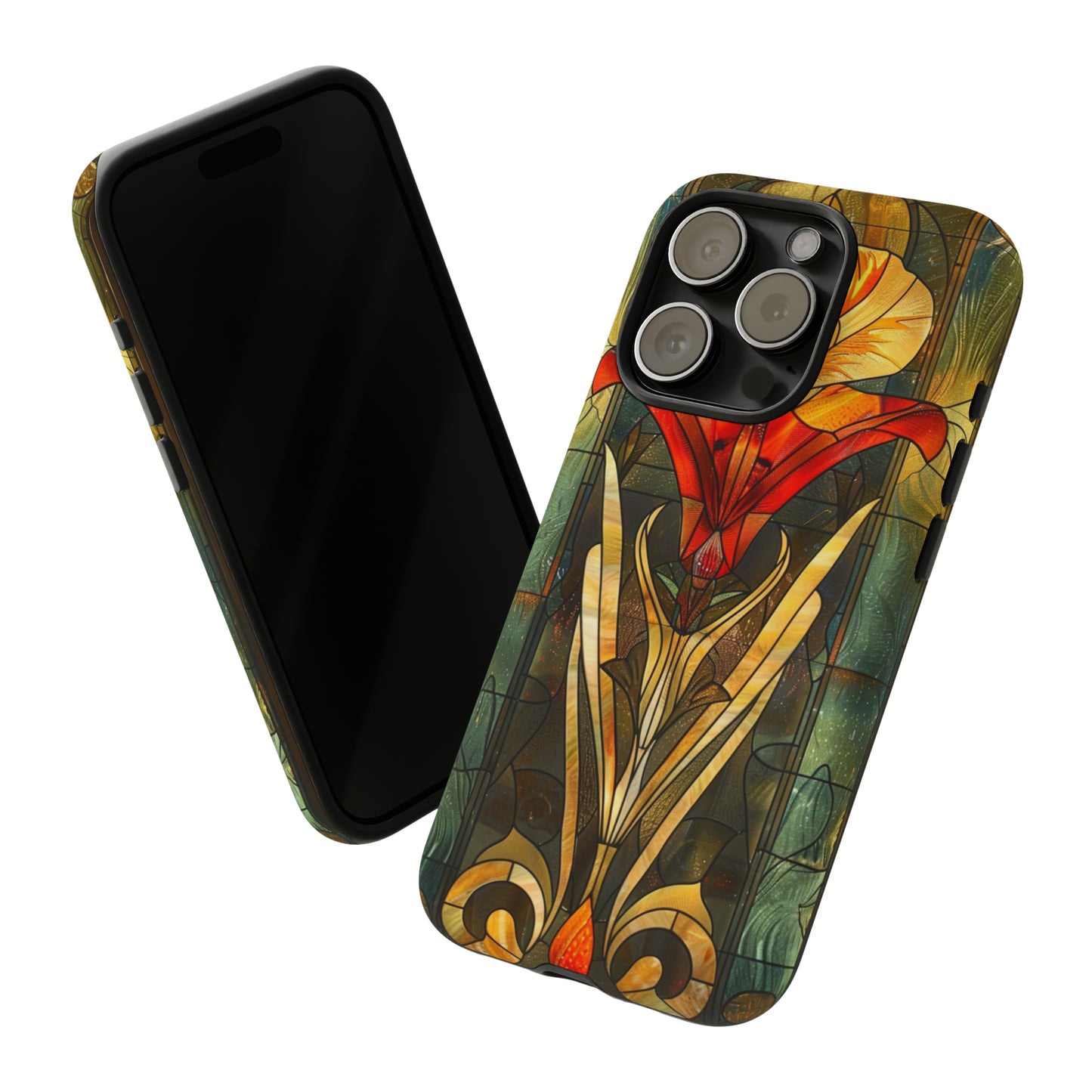 Art Deco Stained Glass floral Phone Case