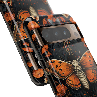 Eerie Elegance Halloween Goth Moth Phone Cover