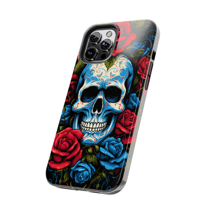 Skull and Roses iPhone Case | Edgy Elegance and Timeless Beauty