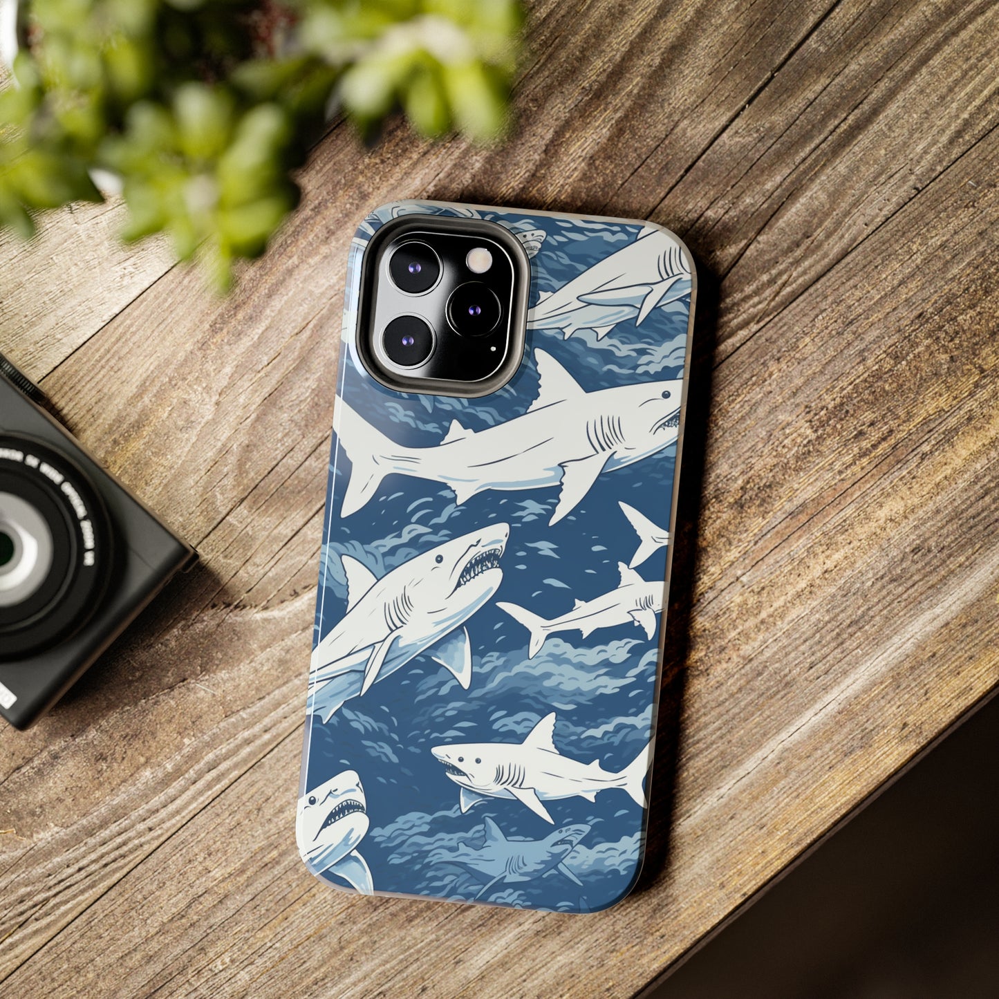 Shark Design: Dive into the Depths with an Aquatic Adventure iPhone Case