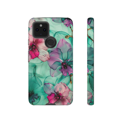 Watercolor Floral Orchids Phone Case