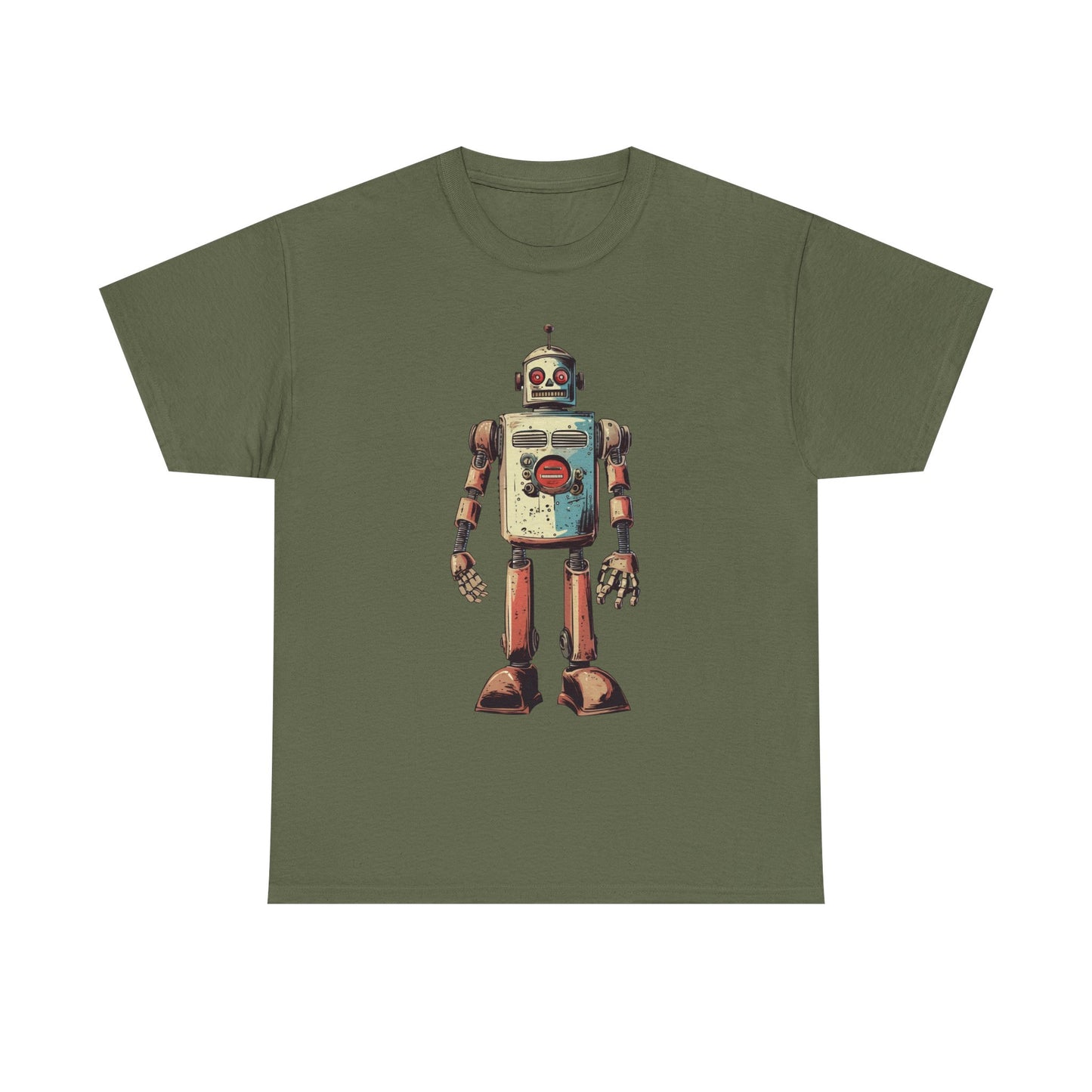 Retro Robot 60s Sci Fi T Shirt Vintage Future Gen X Nerd Tee