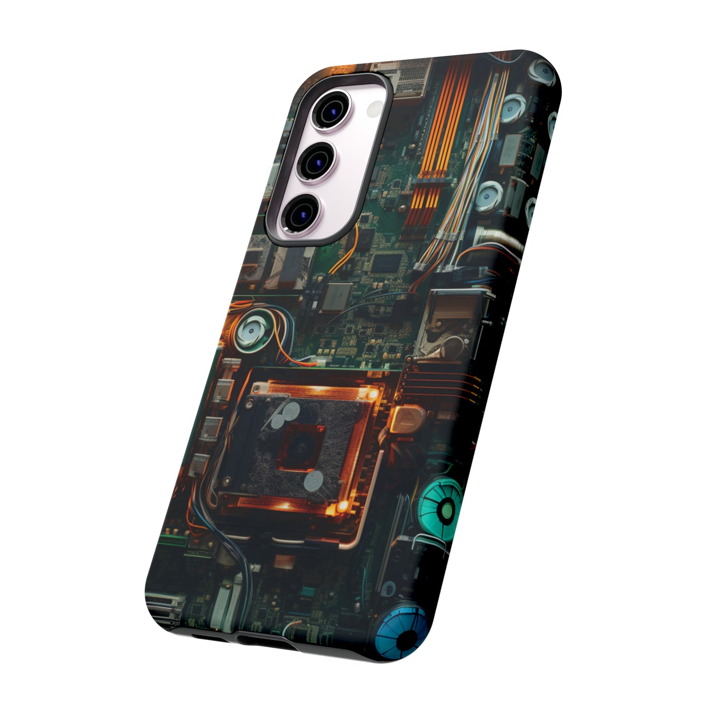 Circuit Board Themed Tough Phone Case