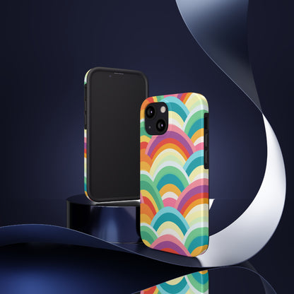 Rainbow Tough iPhone Case | Embrace Vibrant Style and Reliable Protection