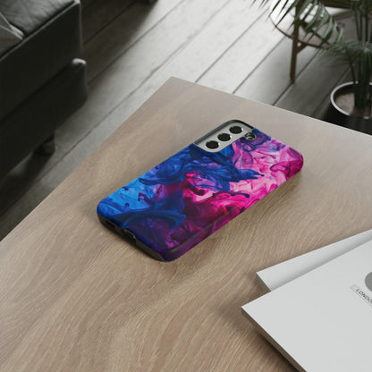 Magenta and Blue Color Explosion Phone Case