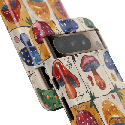 Trippy Magic Mushroom Toadstools Phone Case