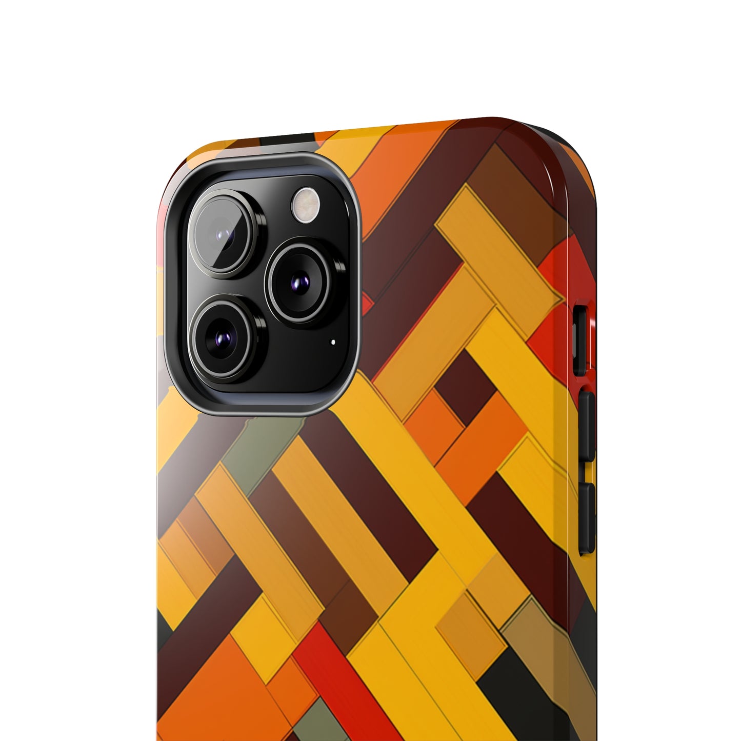 iPhone Tough Case: Intricate & Durable - The Weave Geometric Art Pattern