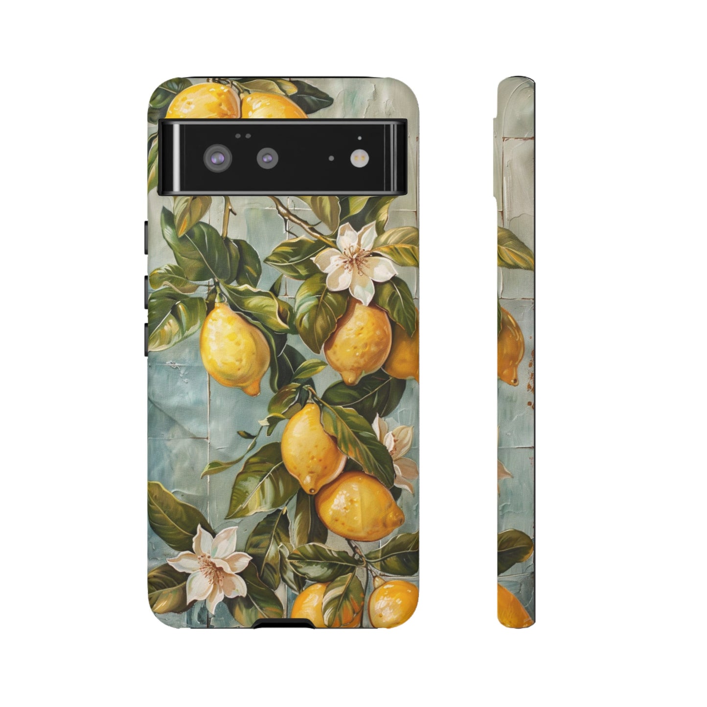 Mediterranean Lemon Tile Oil Painting iPhone 13 Case