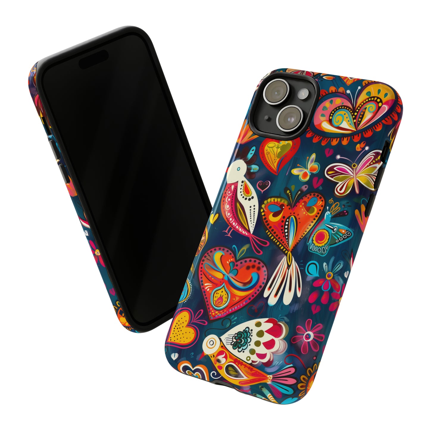 Bright Colorful Mexican Style Mural Painting Phone Case