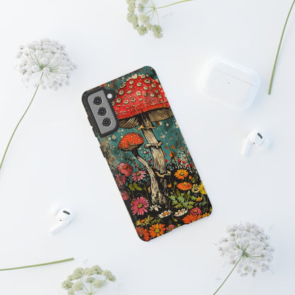 Trippy Magic Mushroom Retro Art Phone Case