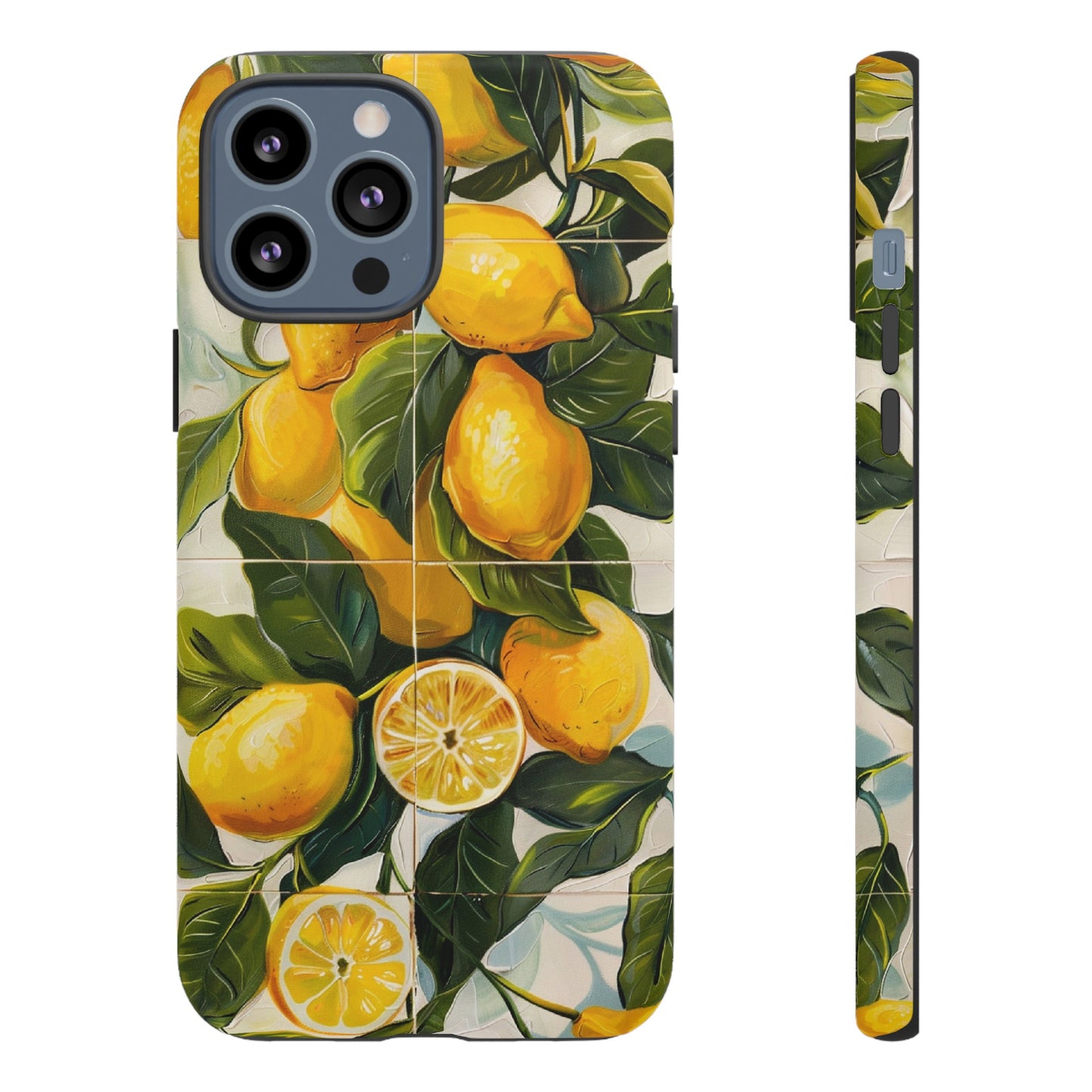 Mediterranean Lemon Italian Tile iPhone 14 Case