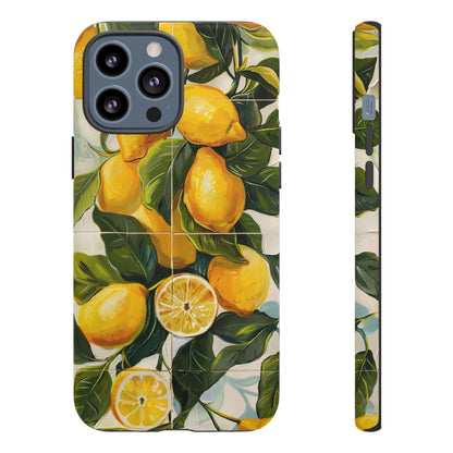 Mediterranean Lemon Italian Tile iPhone 14 Case