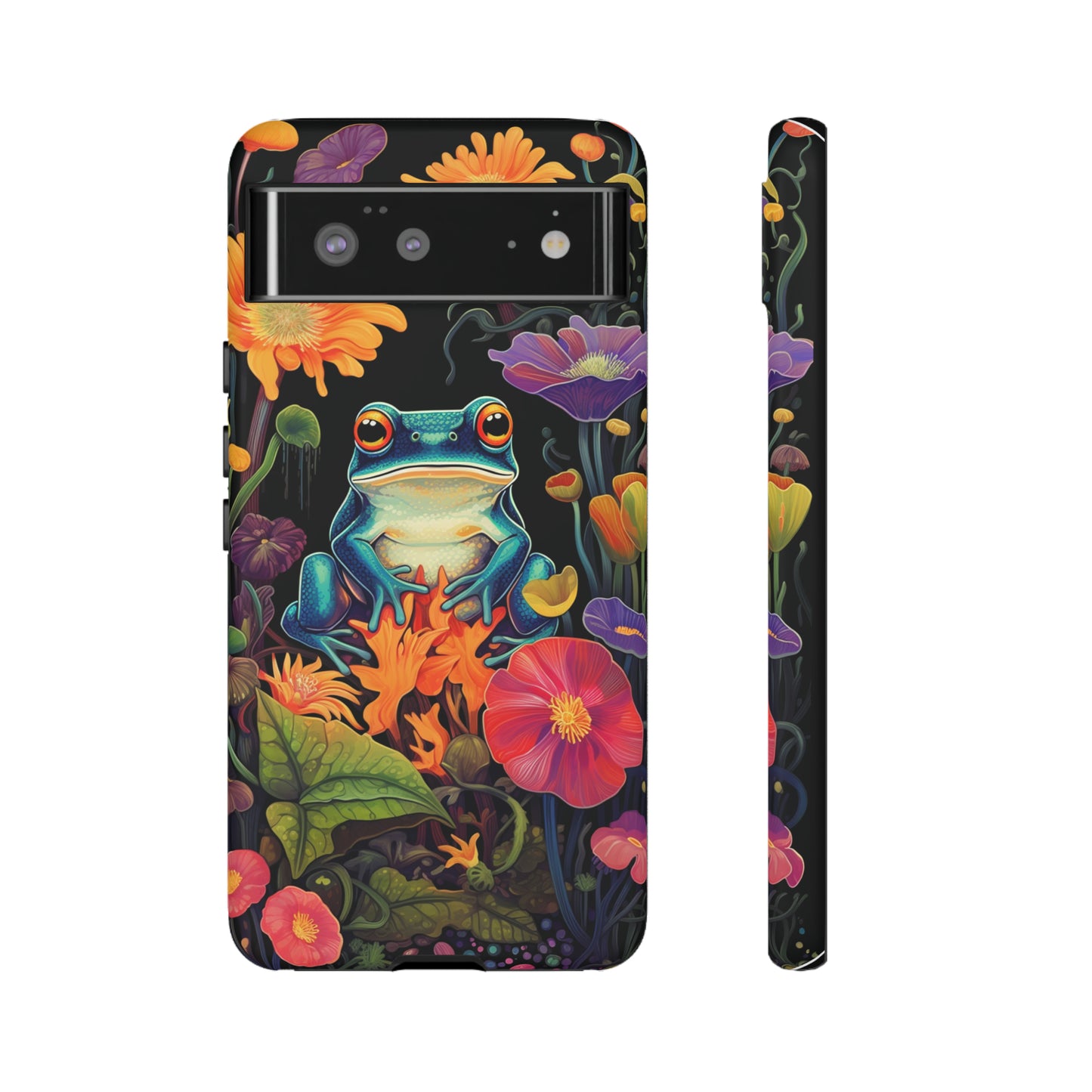 Floral Frogs Elegance Phone Case for Google Pixel, iPhone & Samsung Galaxy