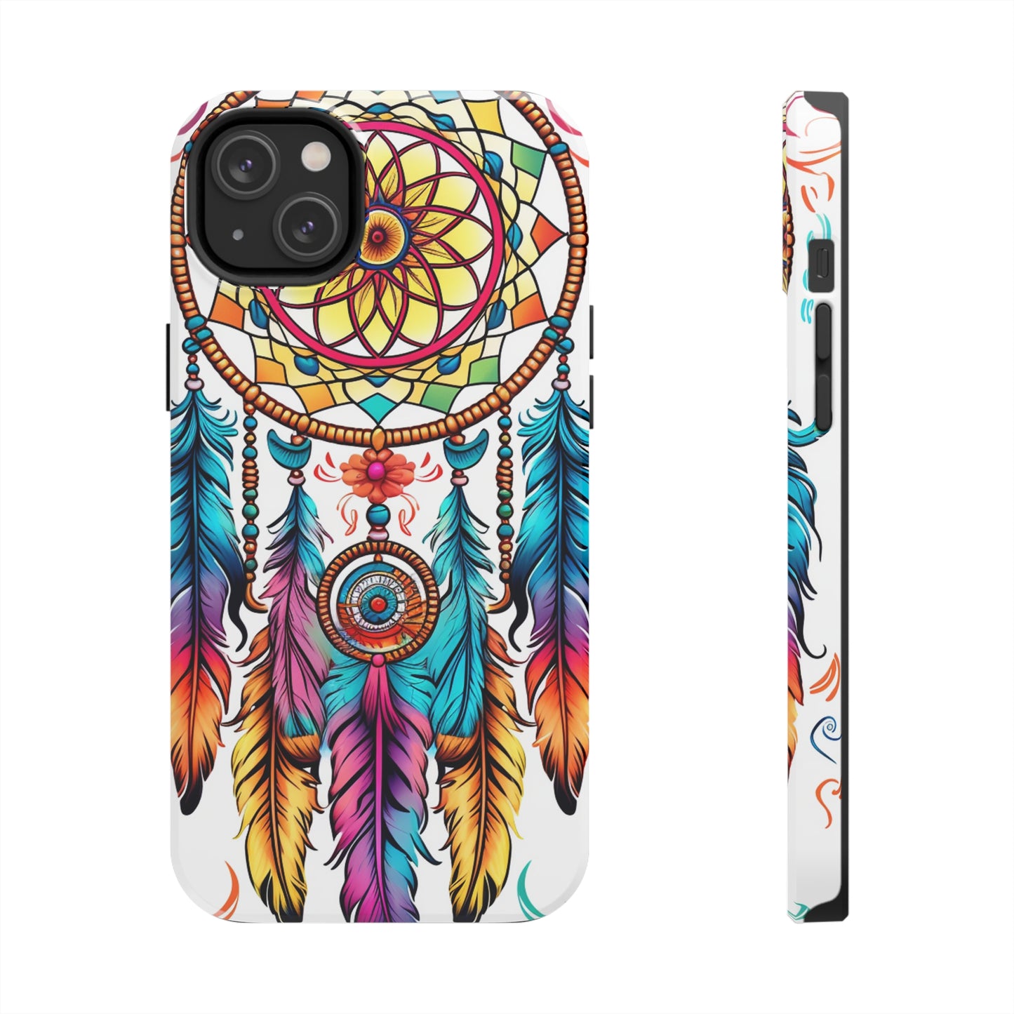 Psychedelic Native American Dreamcatcher iPhone Case | Fusion of Art and Cultural Heritage