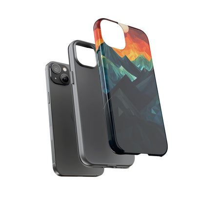 Mountain Abstract Tough Case | Embrace Nature's Beauty with a Durable Phone Case