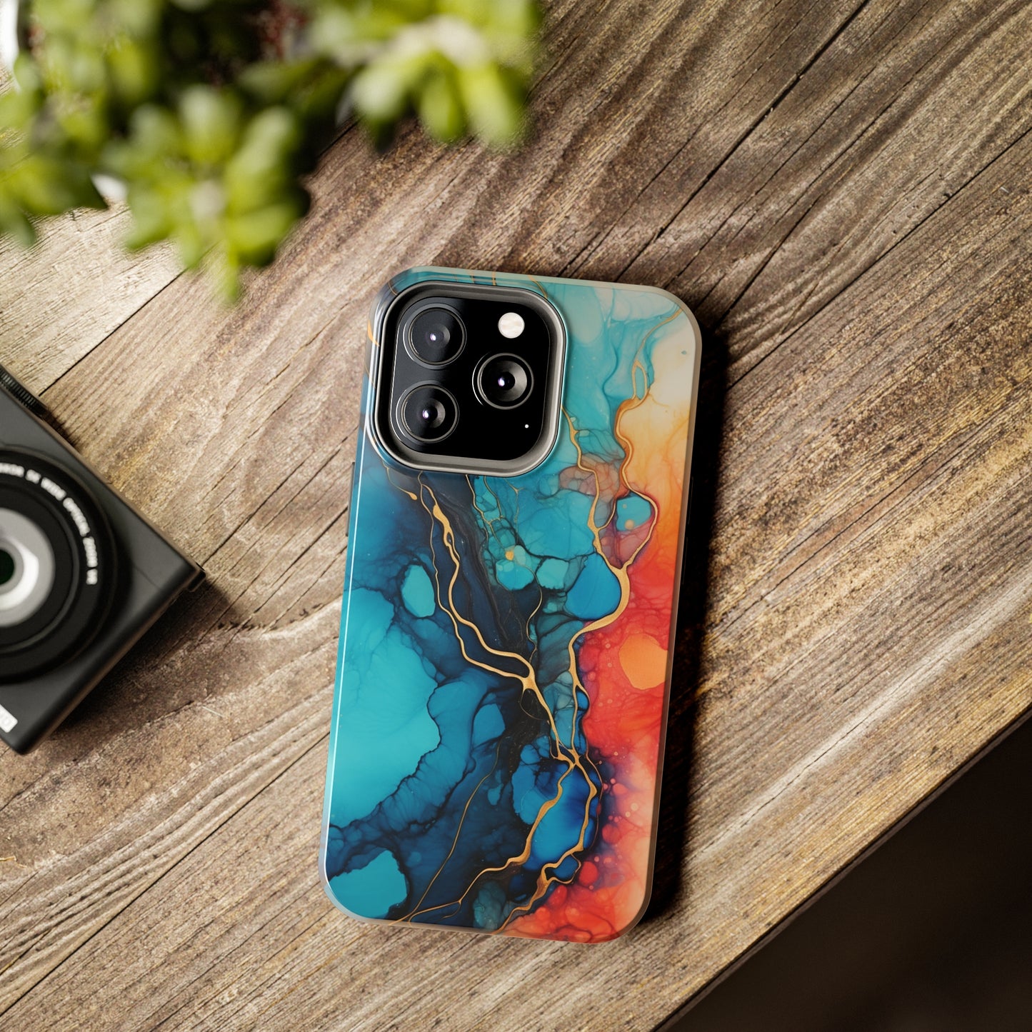 Marbled Watercolor iPhone Case | Embrace the Mesmerizing Multicolor Art