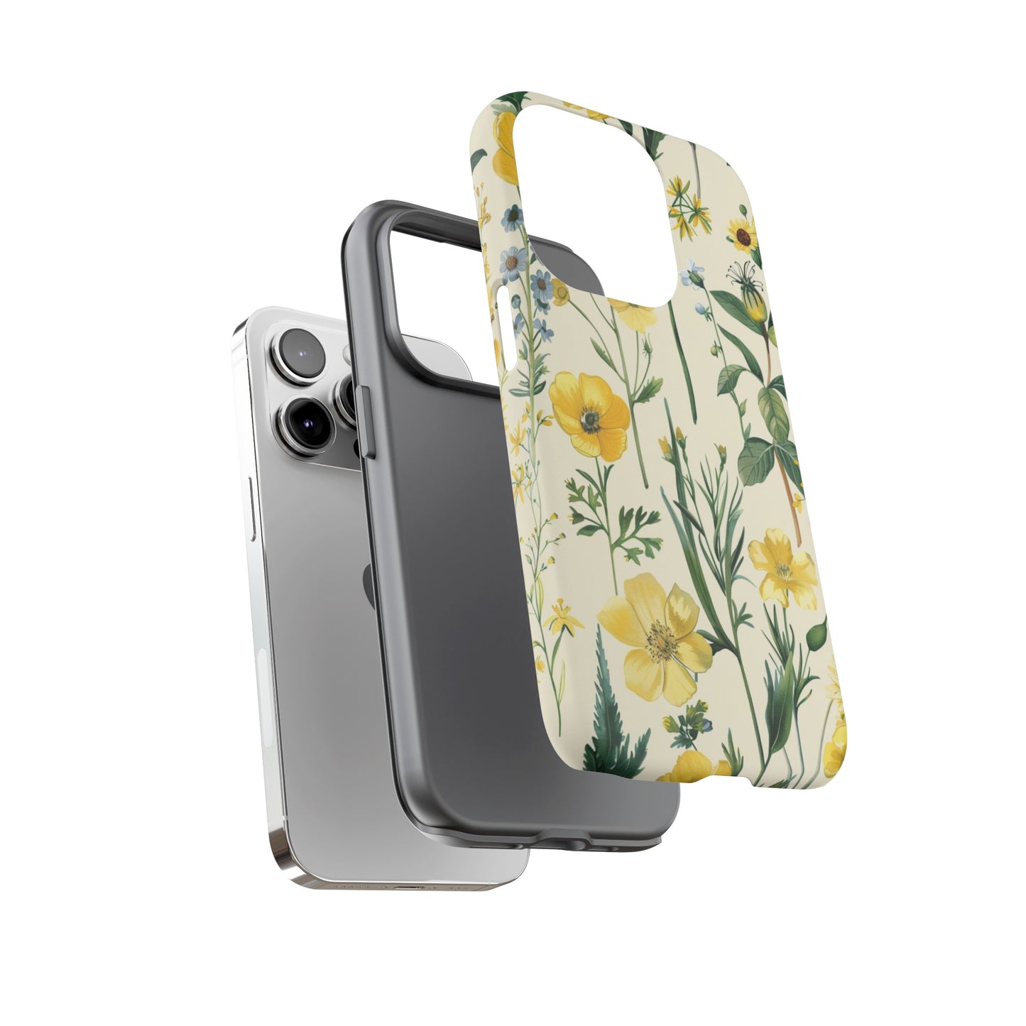 Floral Sage Yellow Wildflower Phone Case