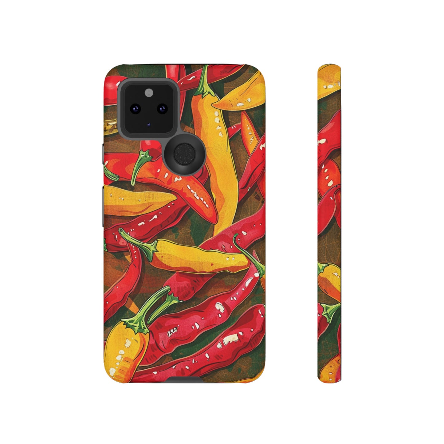 Yellow and Red Chili Peppers Phone Case