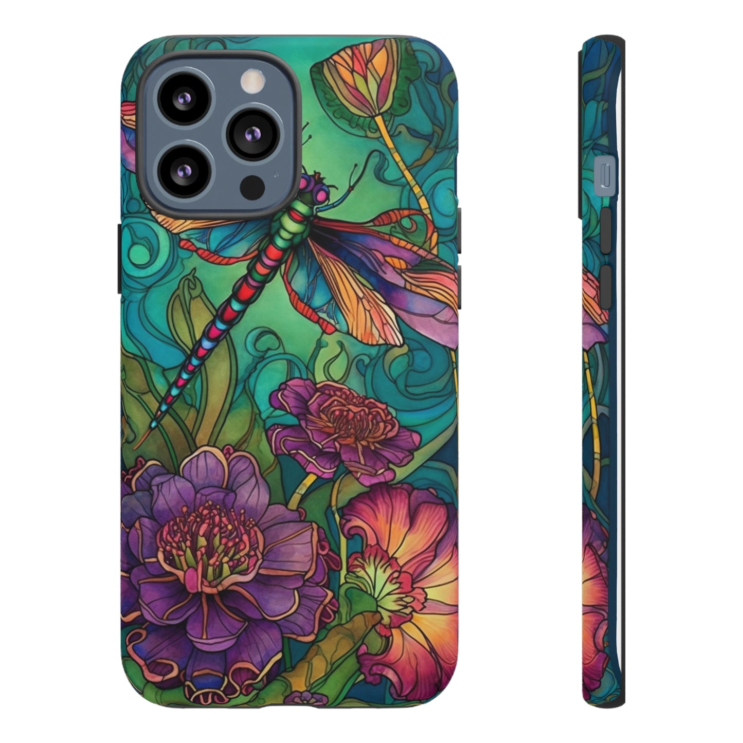 Art Nouveau Dragonfly - A Timeless Symbol of Elegance for Google Pixel, iPhone, and Samsung Cases