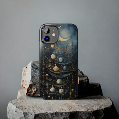 Esoteric Art Nouveau Moon Phases iPhone Case | Embrace the Mystical Beauty of Lunar Transitions