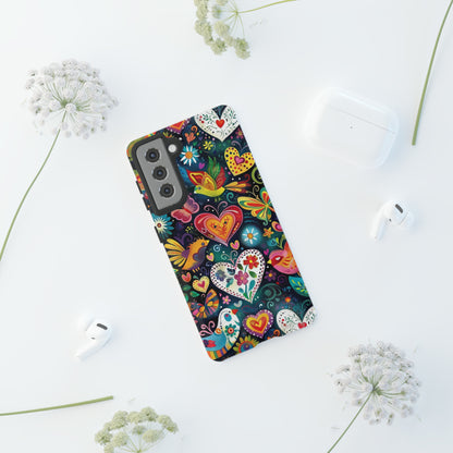 Floral Butterfly Magic Hearts Phone Case