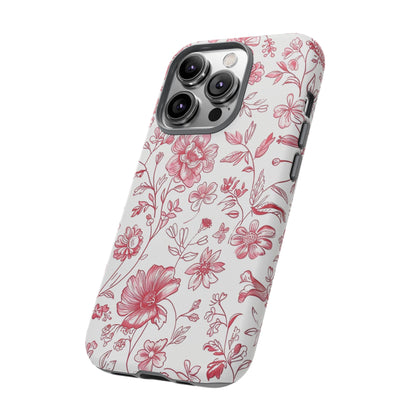 Pink Floral Wildflower Phone Case