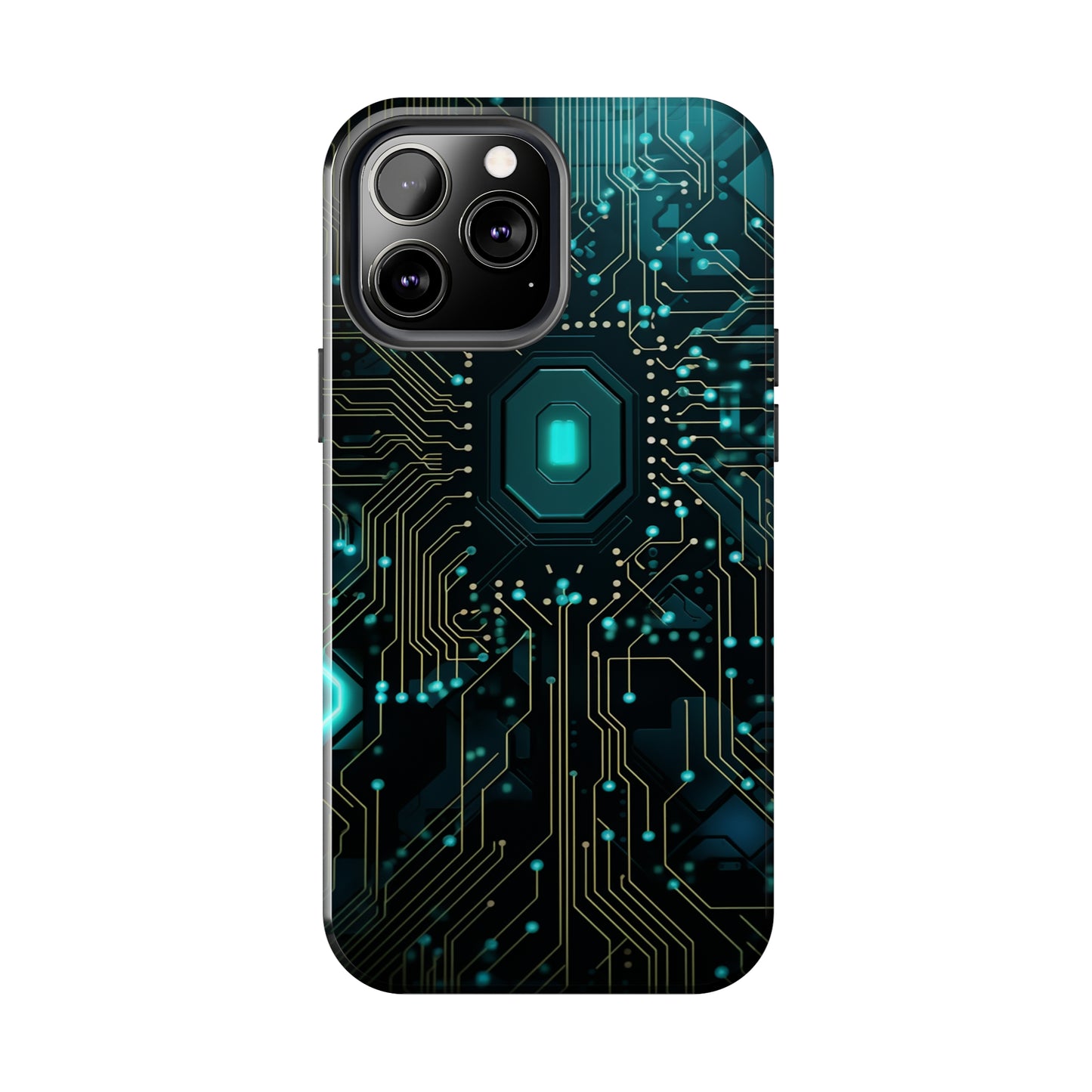 Neon Nexus: Cyberpunk Circuit Board | Futuristic Tech-Inspired iPhone Case