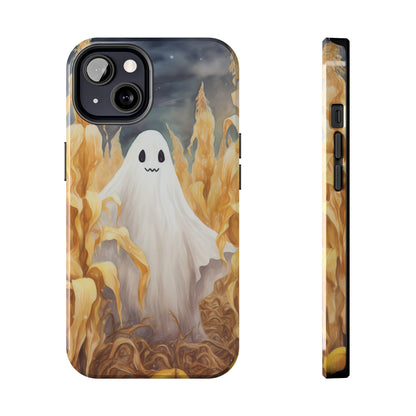 Ghost of Halloween Fall Pumpkins iPhone Case | Embrace the Spooky Autumn Vibes