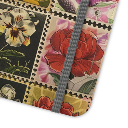 Vintage Floral Stamp Collection Flip Case