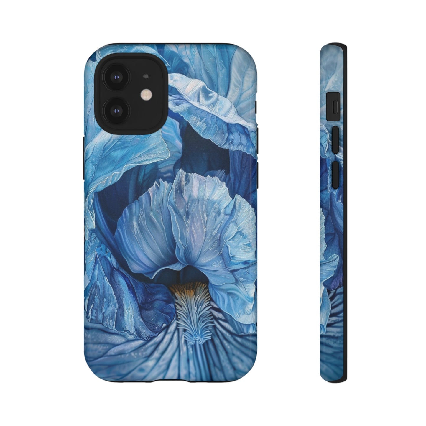 Floral Blue Iris Oil Painting Flower Phone Case