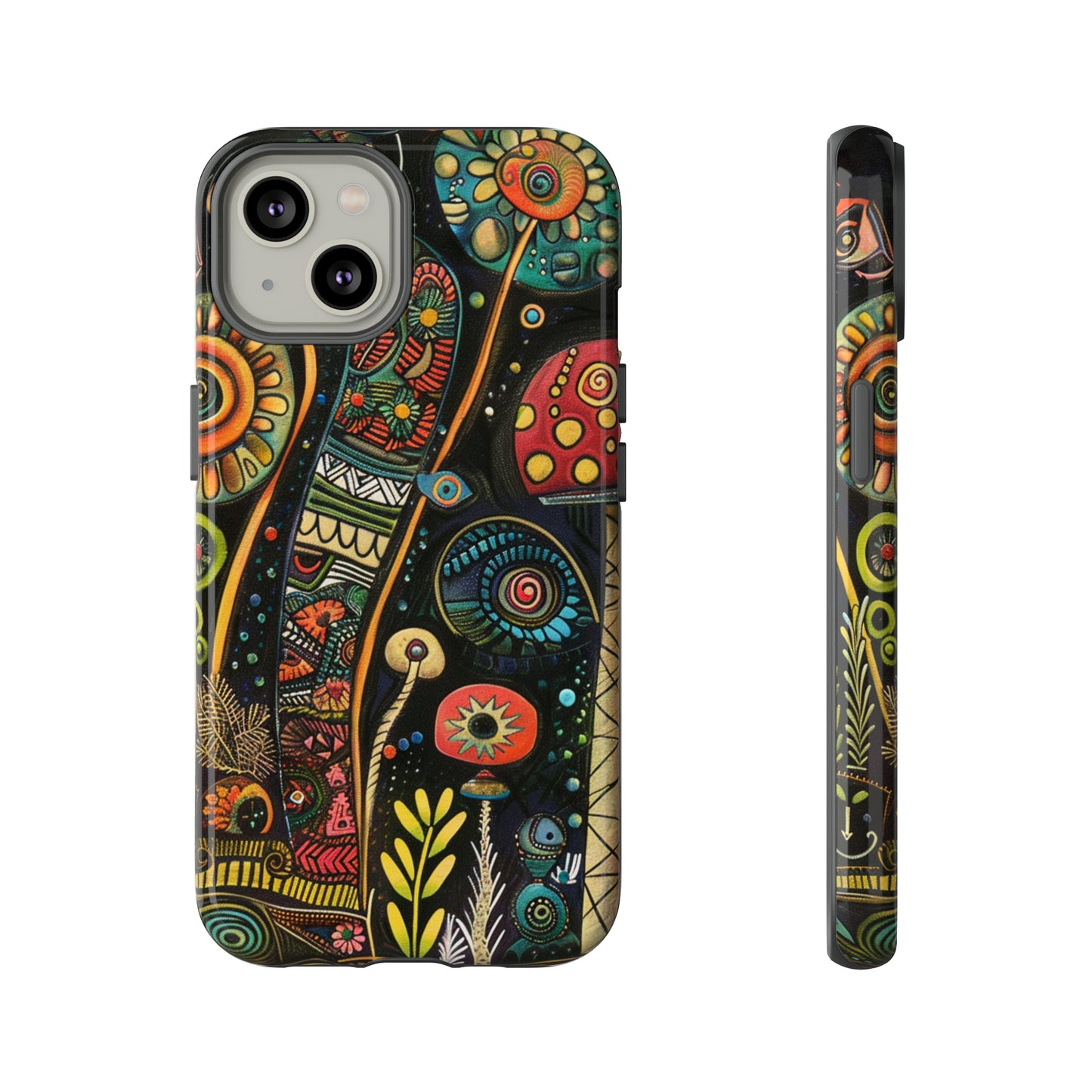 Retro 1960s Psychedelic Flowers Phone Case