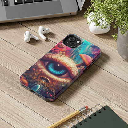 Eye of the Mushroom Psychedelic Art iPhone Case | Embrace the Trippy Enigma