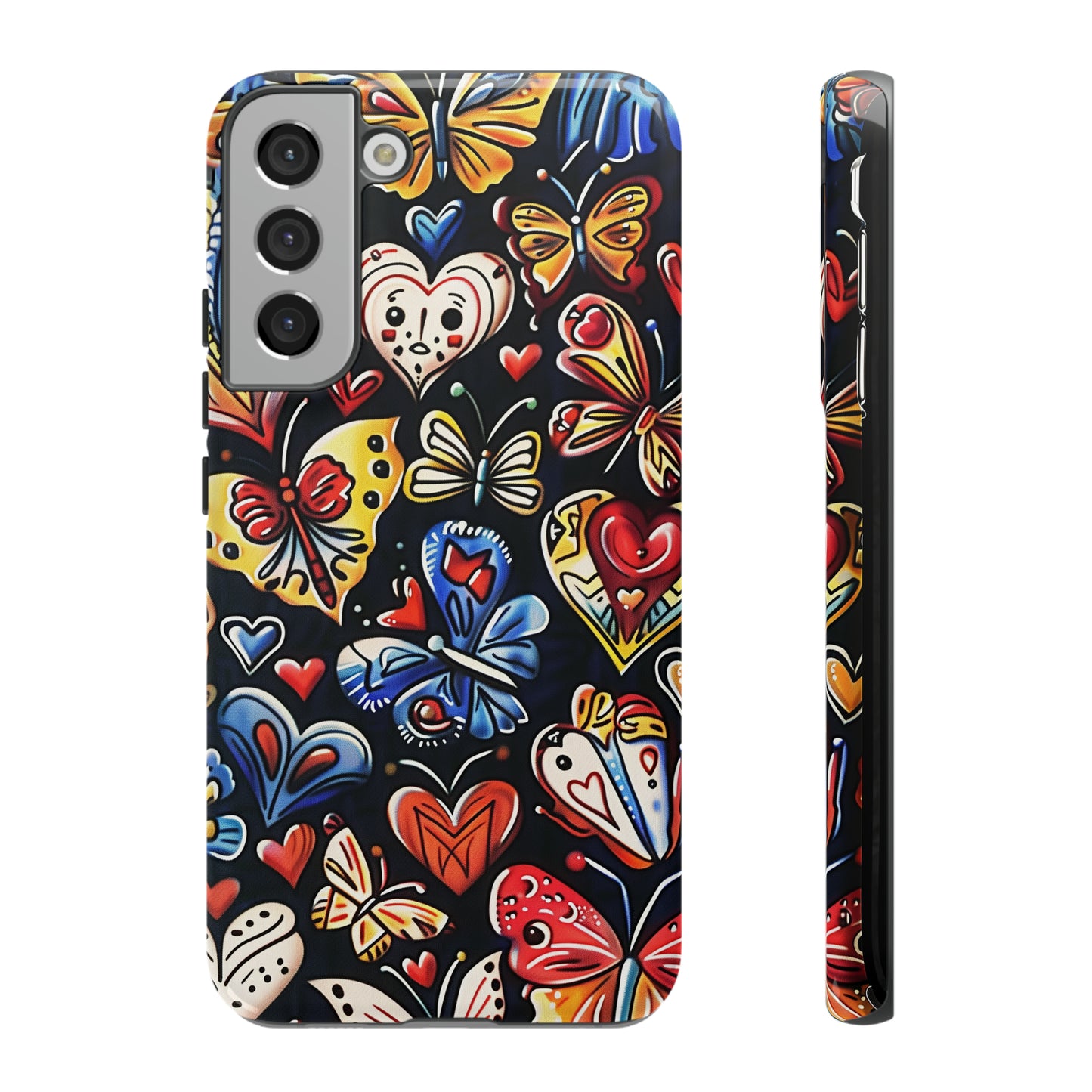 Butterfly Magic Hearts Phone Case