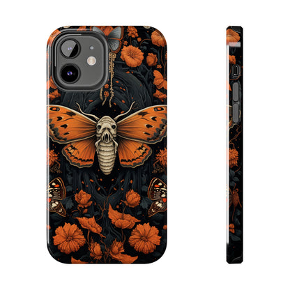 Eerie Elegance: Halloween Goth Moth Apple Phone Case | Dark Enchantment iPhone Case