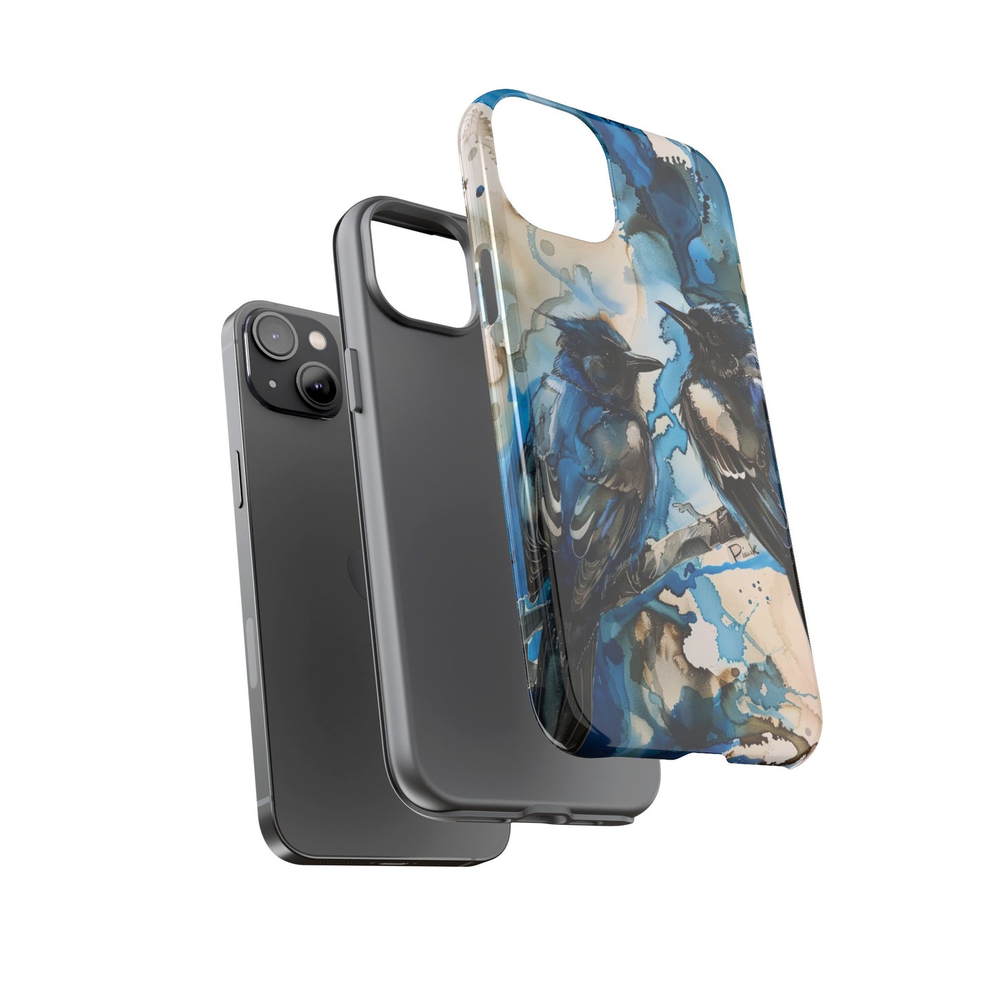 Blue Bird Watercolor Phone Case