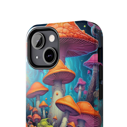 Trippy Magic Mushroom Tough iPhone Case | Embrace the Psychedelic Enchantment