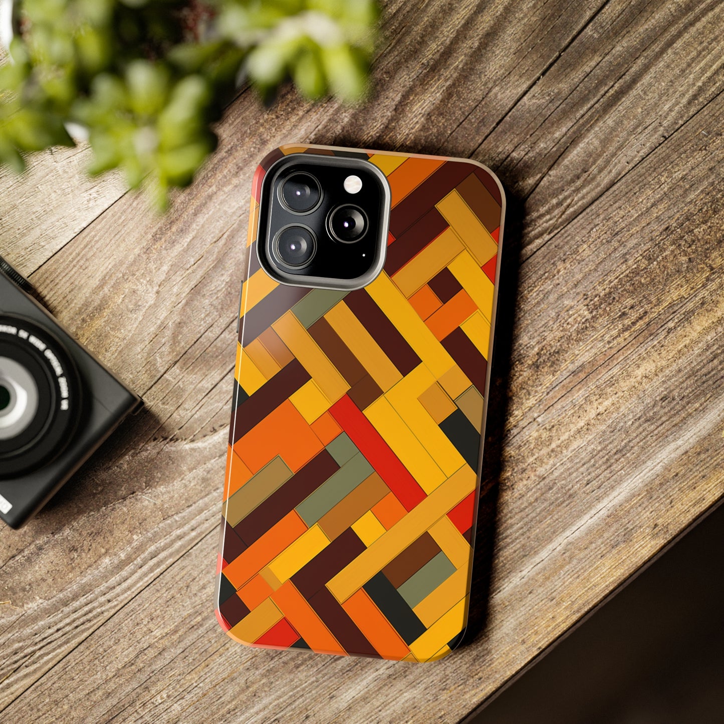 iPhone Tough Case: Intricate & Durable - The Weave Geometric Art Pattern