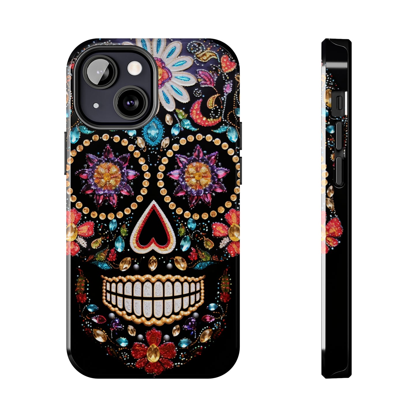 Sugar Skull iPhone Case | Dia de los Muertos Design for Apple iPhone | Halloween Aesthetic