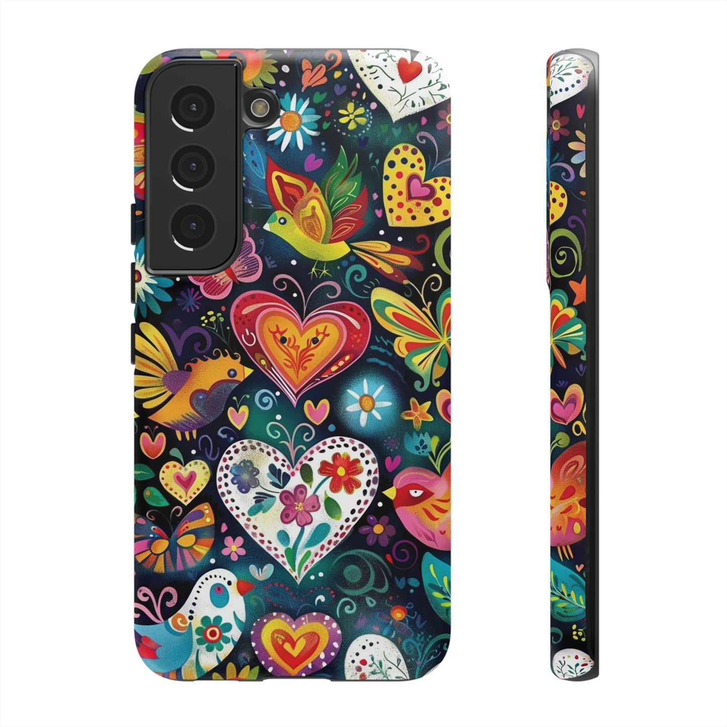 Floral Butterfly Magic Hearts Phone Case