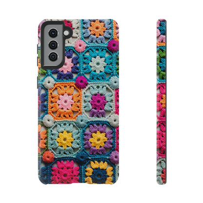 Vintage Crochet Blanket Look Phone Case