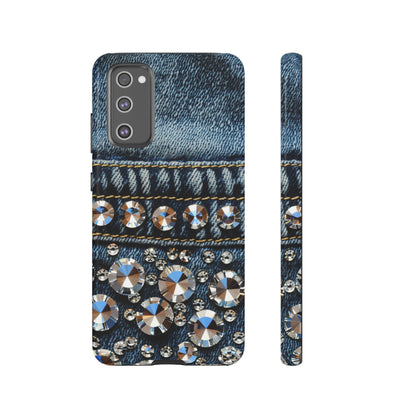 Blue Jean Queen Rhinestone Bling Phone Case