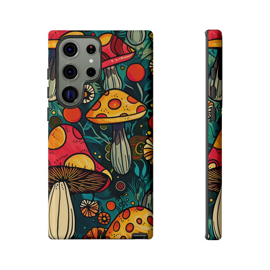 Trippy Magic Mushroom Retro Art Phone Case