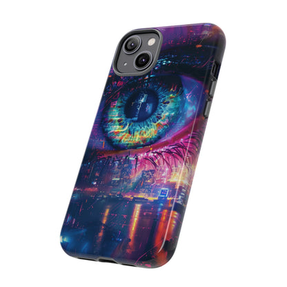 Eye of the Beholder Cyberpunk Art Phone Case