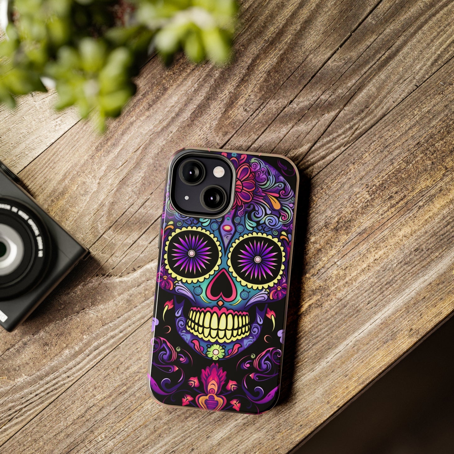 Sugar Skull iPhone Case | Dia de los Muertos Tough Case for iPhone 11, 12, 13