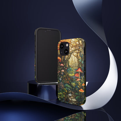 Magic Mushroom Boho Vibe iPhone Tough Case | Embrace the Enchantment of Nature with Durable Style