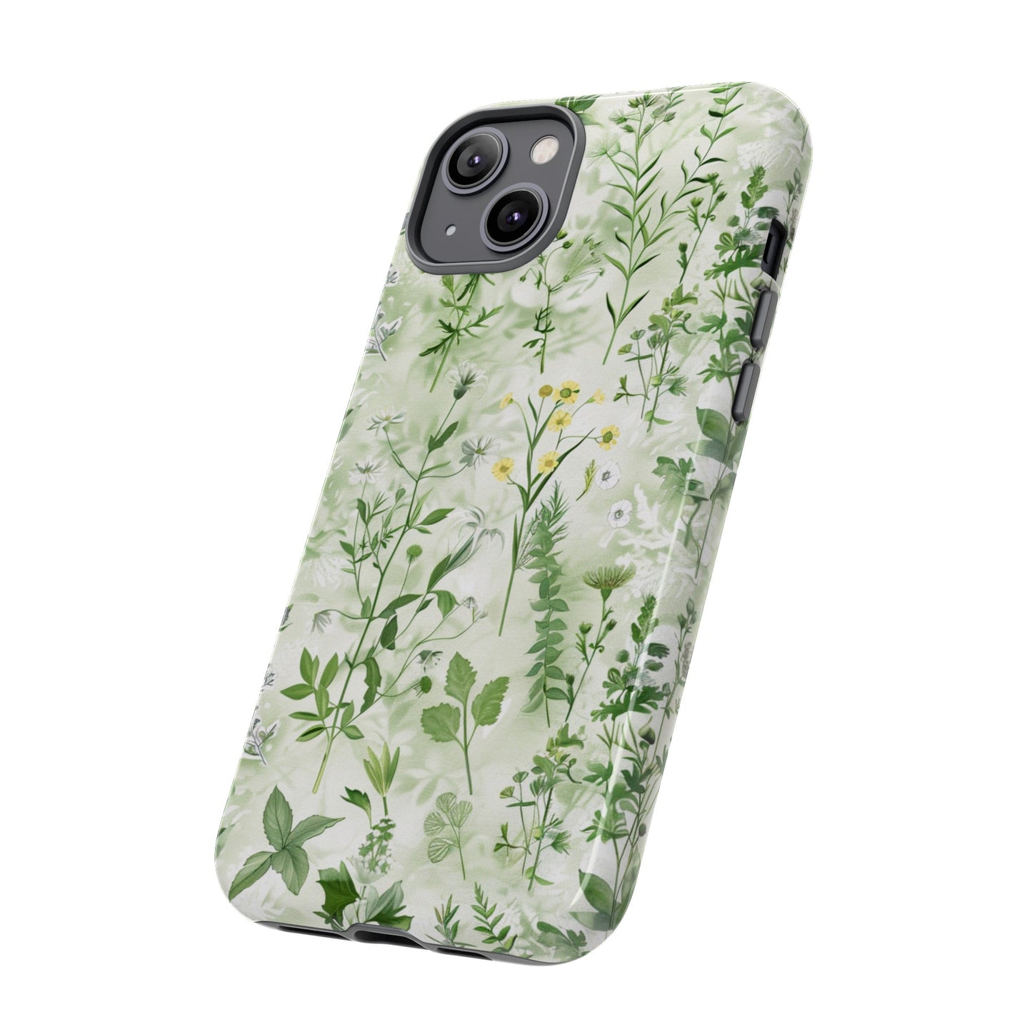 Floral Sage Green Wildflower Phone Case