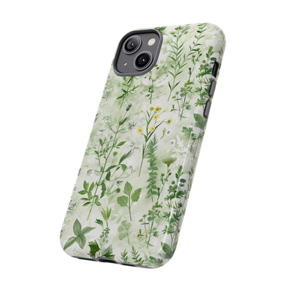 Floral Sage Green Wildflower Phone Case