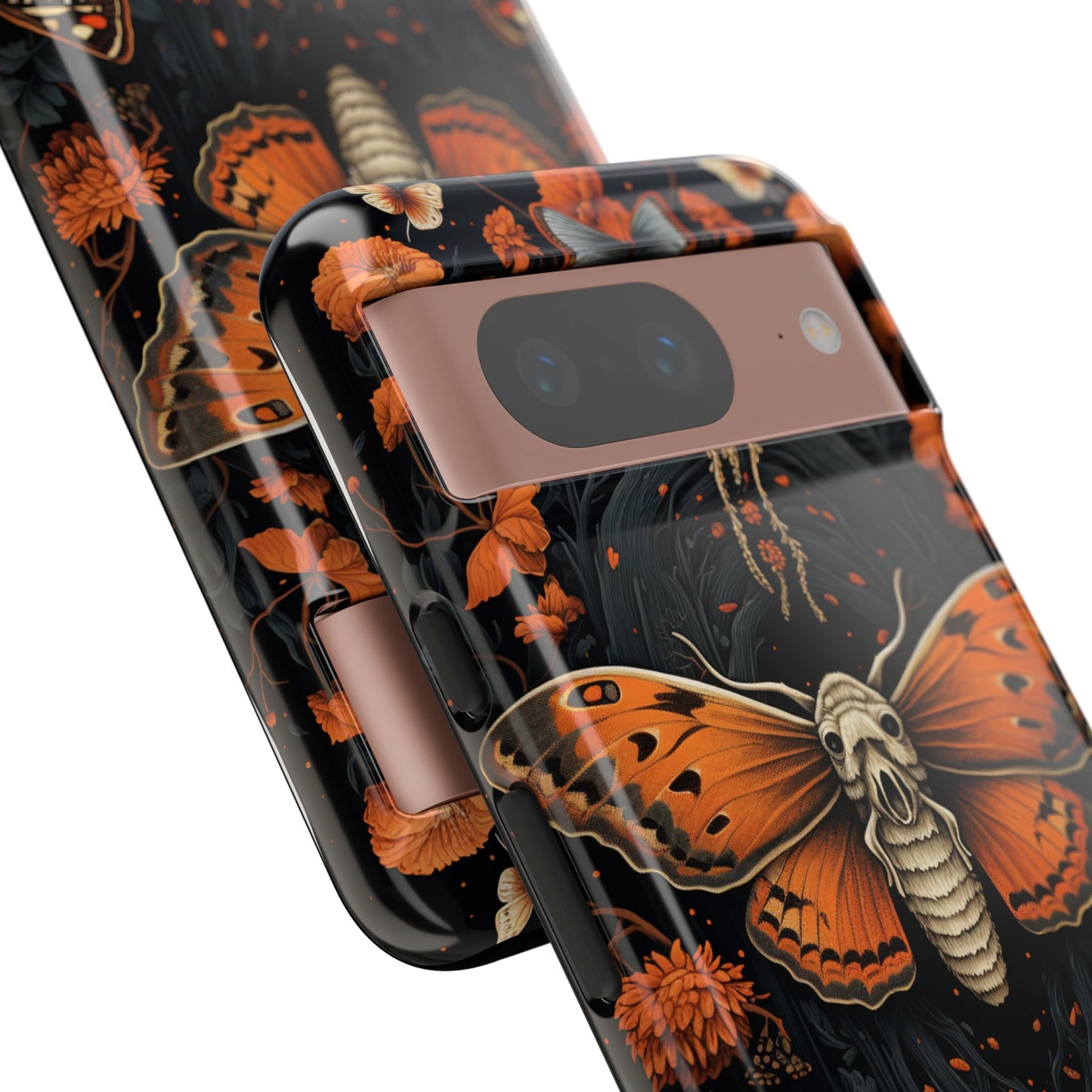 Eerie Elegance Halloween Goth Moth Phone Cover