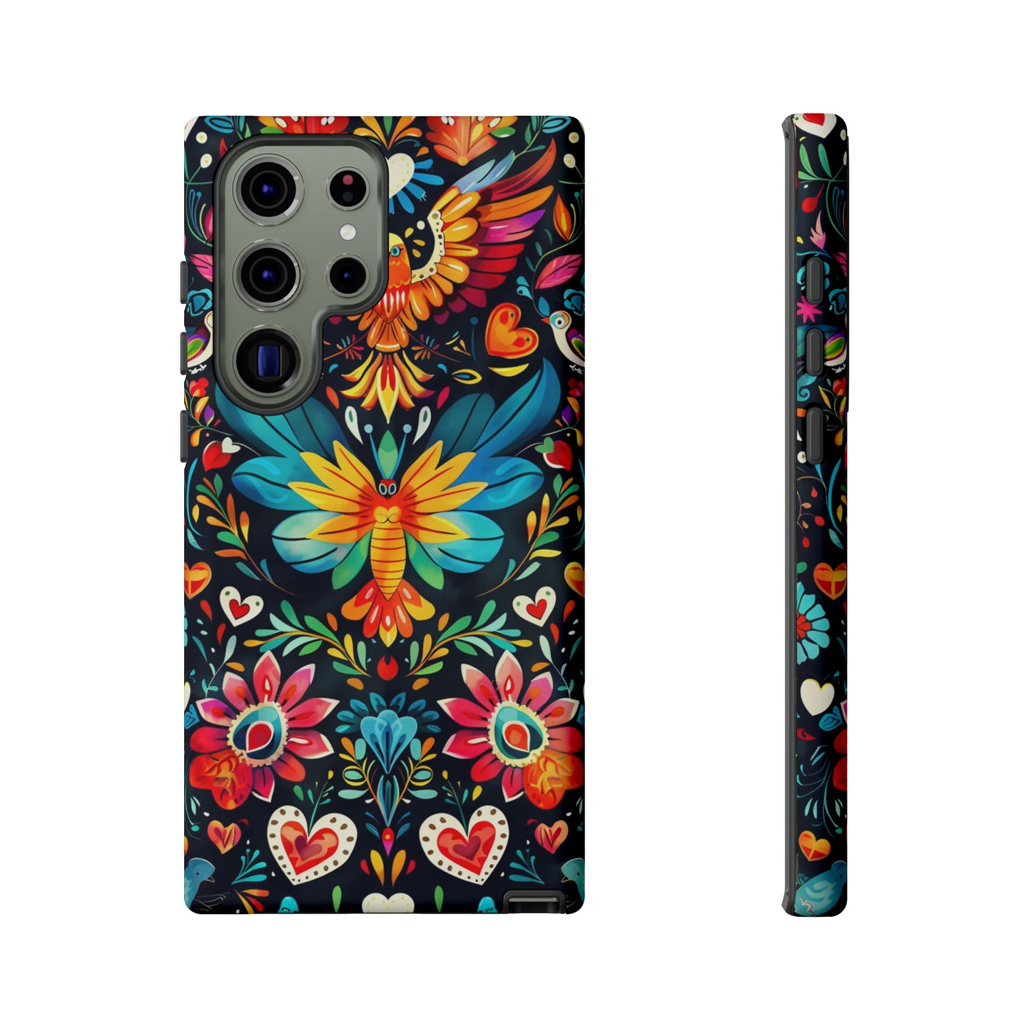 Floral Explosion Magic Hearts Phone Case